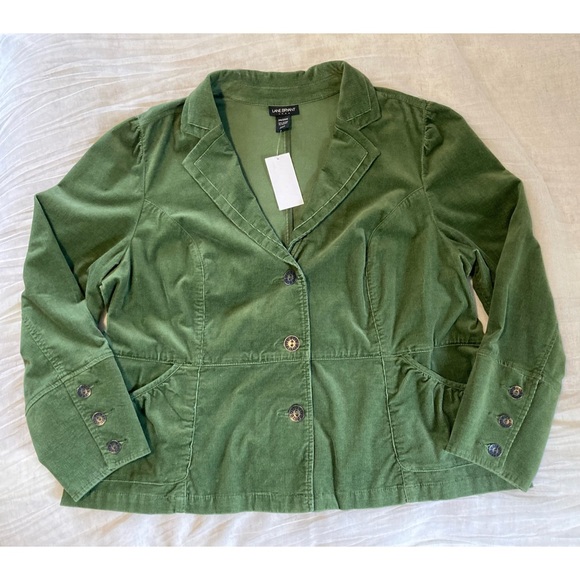 Lane Bryant Jackets & Blazers - Lane Bryant corduroy blazer 26/28W green